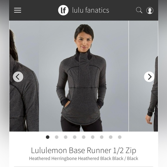 (39)Lululemon Base Runner 1/2 Zip Pullover - Picture 1 of 7